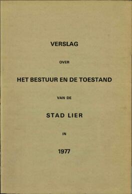 Verslag over het bestuur en de toestand van de stad Lier