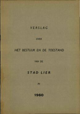 Verslag over het bestuur en de toestand van de stad Lier