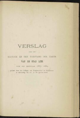 Verslag over het bestuur en de toestand der zaken van de stad Lier