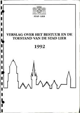 Verslag over het bestuur en de toestand van de stad Lier
