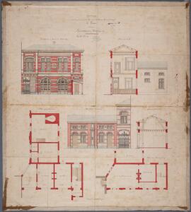 Cox, ontwerptekening: Vergrotingswerken aan de Staatsnormaalschool (spreek- kamers, bakkerij…) (2/100)