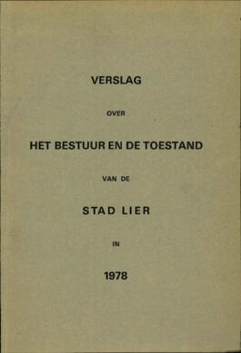 Verslag over het bestuur en de toestand van de stad Lier