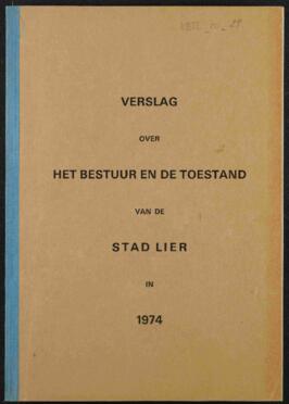 Verslag over het bestuur en de toestand van de stad Lier