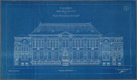 J. Keyaert, tekening: Voorgevel van de Rijksnormaalschool te Lier (2/100)