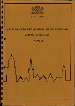Verslag over het bestuur en de toestand van de stad Lier