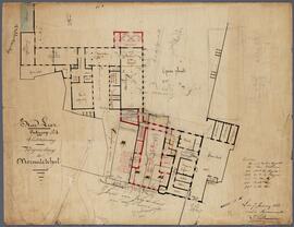 Slootmaeckers, plattegrond: Vergroting van de Rijksnormaalschool (5/100)