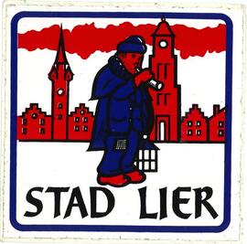 Stad Lier / afbeelding van de stadsomroeper of de gasaansteker?
