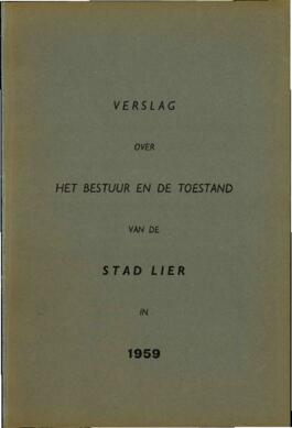 Verslag over het bestuur en de toestand van de stad Lier