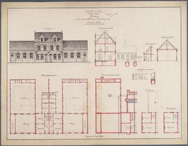 P.H. Cox, ontwerptekening: Gemeenteschool tegen steenweg van Lier naar Lint (1/100)