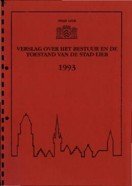 Verslag over het bestuur en de toestand van de stad Lier