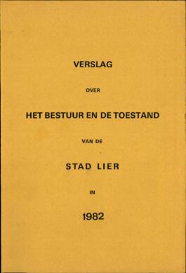 Verslag over het bestuur en de toestand van de stad Lier
