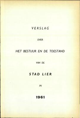 Verslag over het bestuur en de toestand van de stad Lier