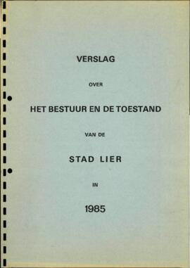 Verslag over het bestuur en de toestand van de stad Lier